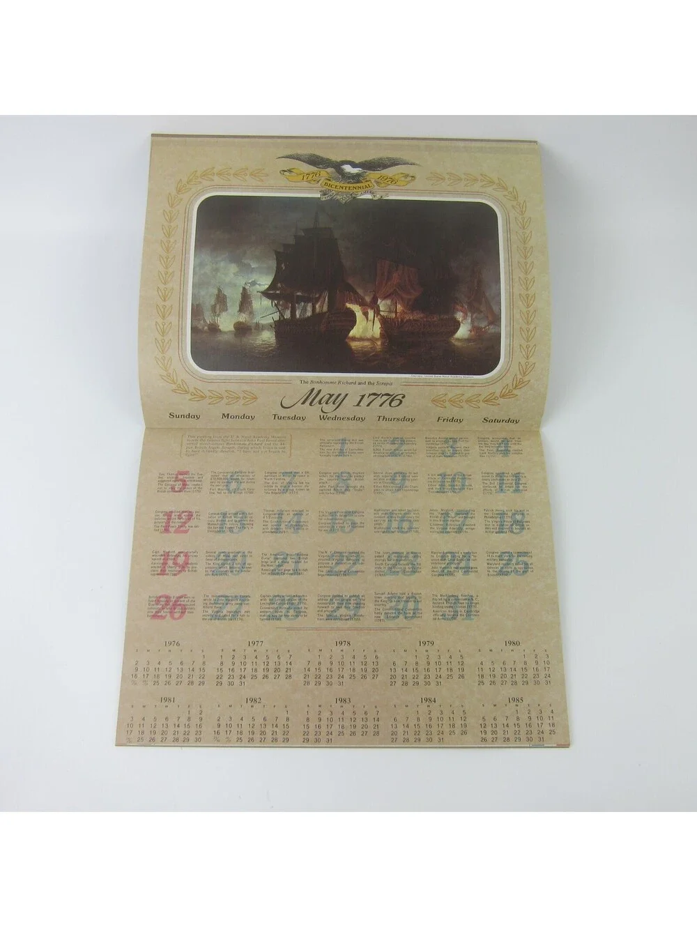 Vintage United States of America 200th Anniversary Calendar & Almanac 1976 RARE